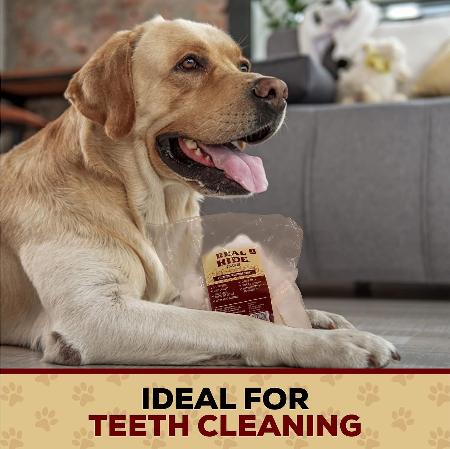 All natural long lasting beef hide treats for aggressive chewers
