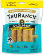 TRURANCH Collagen Rolls - 6" Collagen Rolls for Dogs - Long Lasting Healthy Joint Support Dog Treat - Rawhide Alternative - Skin & Coat Health - Made with Real Bully, 1 Bag, 4 Count - Image 9