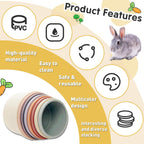 Premium pet safe plastic stacking cups being washed easily under warm water for hygiene maintenance.