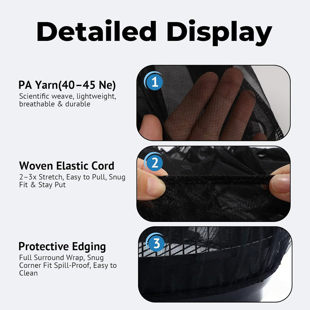Soft and breathable nylon material texture demonstrating airflow visibility