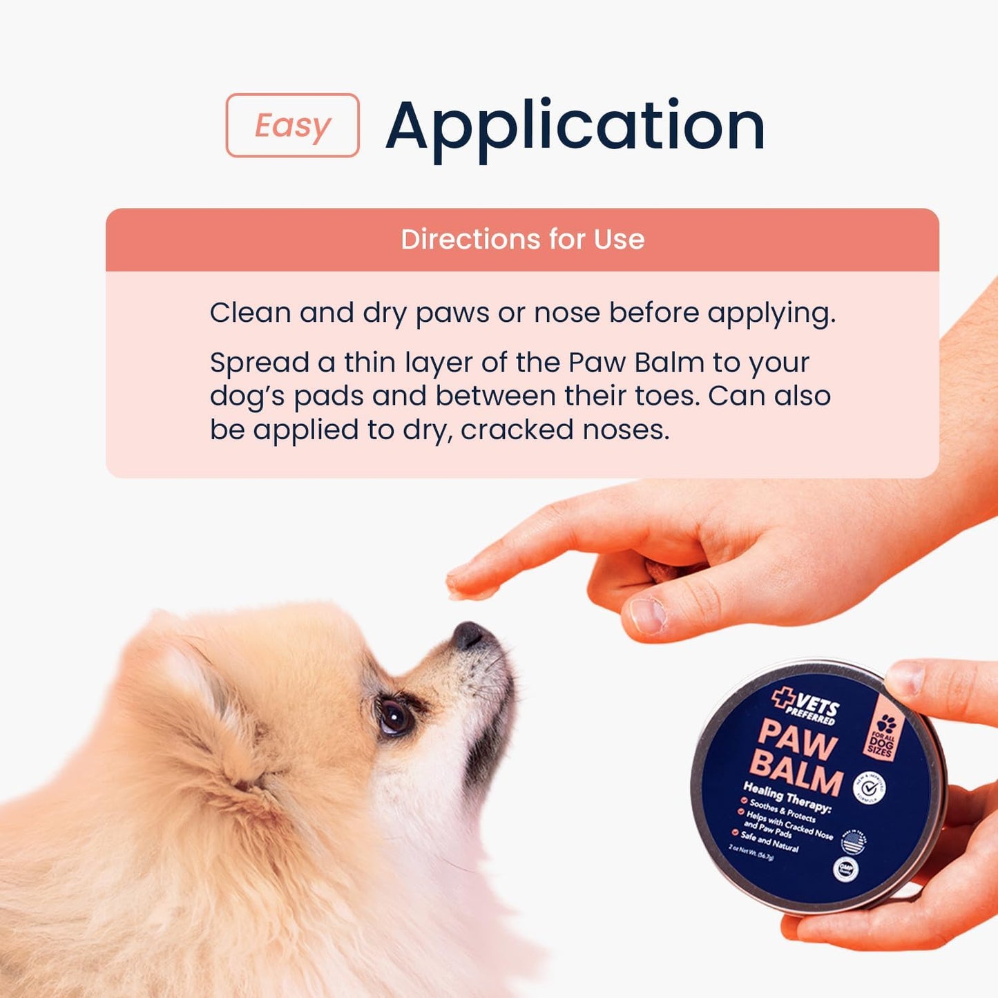 Texture of Vets Preferred paw and nose balm