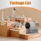 AIRROBO authentic USA imported pet vacuum machine with complete accessories for multi breed home care.