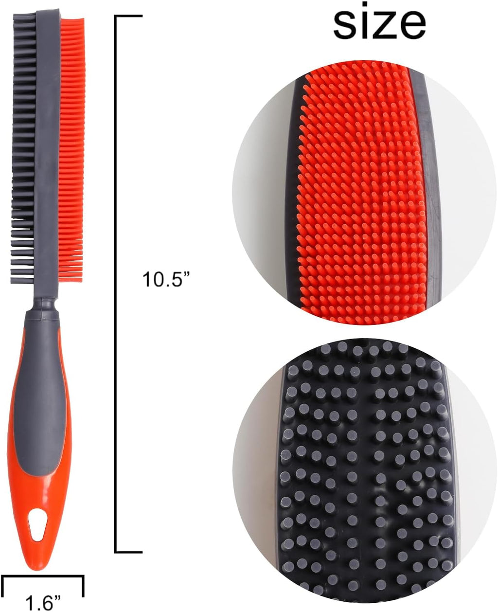 Godiyyer orange pet hair remover brush for furniture