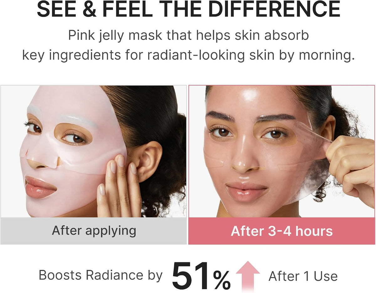 Close-up of Medicube Pink Collagen gel texture