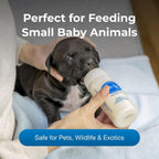 PetAg graduated nursing bottle with measurement markings clearly visible