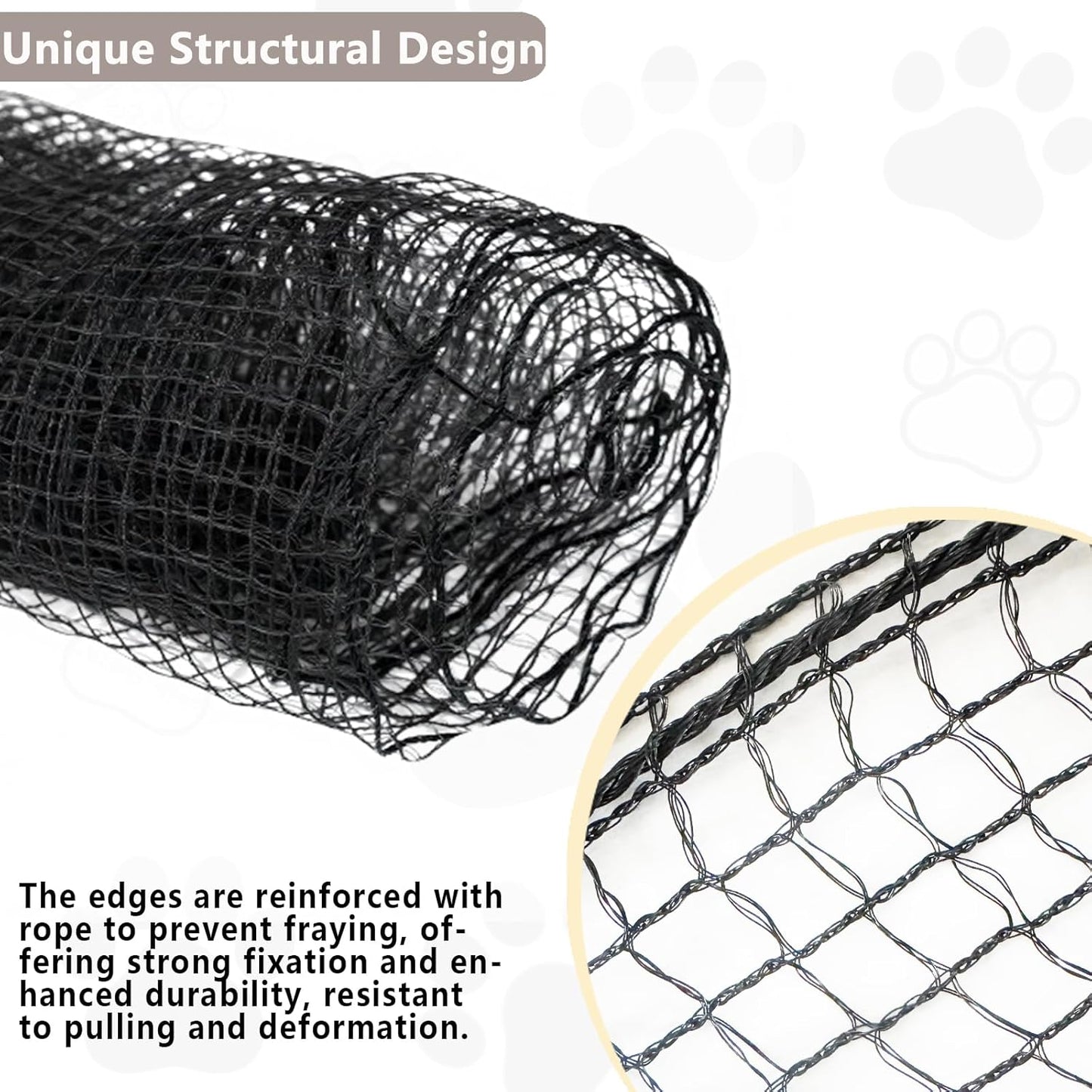 Poyee cat netting being used for window safety enclosure