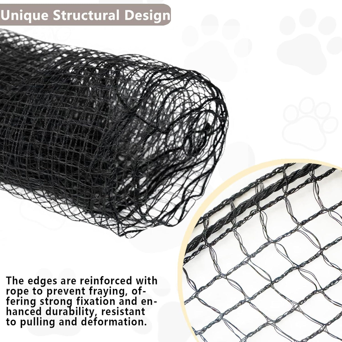 Poyee cat netting being used for window safety enclosure