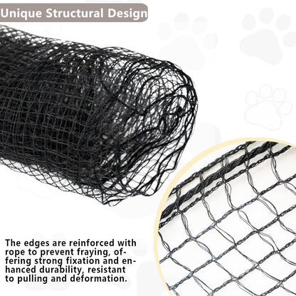 Poyee cat netting being used for window safety enclosure