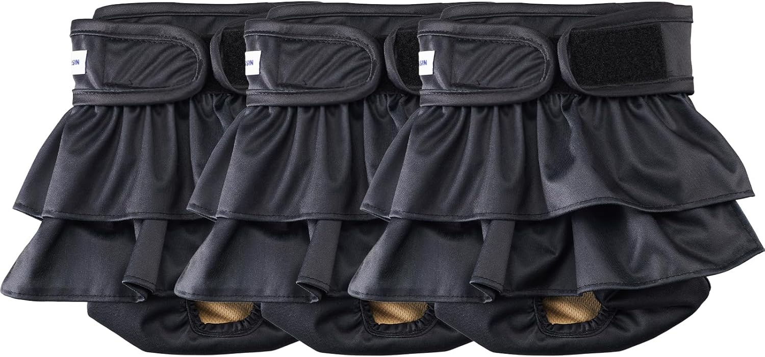 Reusable Dog Diapers Female Washable, Premium Doggie Diaper for Dogs, Pack of 3, Highly Absorbent Small Dog Diaper for Heat, Incontinence and Puppy Training(S) - Image 12