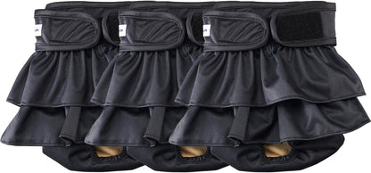 Reusable Dog Diapers Female Washable, Premium Doggie Diaper for Dogs, Pack of 3, Highly Absorbent Small Dog Diaper for Heat, Incontinence and Puppy Training(S) - Image 12