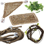 PIVBY 4 PCS Bearded Dragon Hammock, Bearded Dragon Tank Accessories, Flexible Reptile Jungle Vines Terrarium Decor for Chameleon, Lizards, Crested Geckos, Snakes, Lguana, Amphibian Reptiles Habitats - Image 10