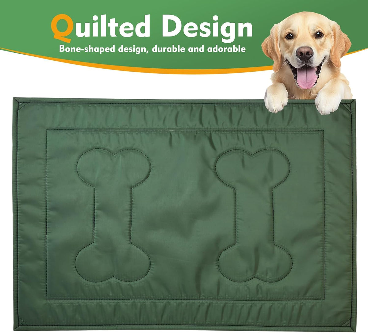 Machine washable dog bed for indoor and outdoor use