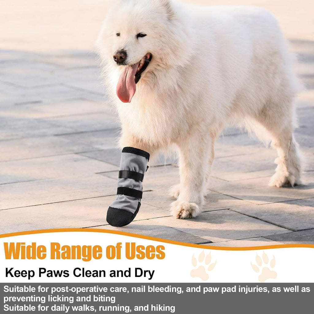 Size comparison for XL dog recovery boots