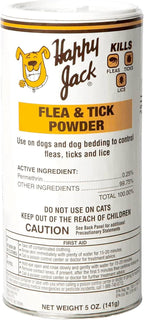 Happy Jack Flea and Tick Powder for Dogs & Puppies, Flea Powder for Flea Treatment & Control, Kills Pests, Ticks & Lice, Odorless & Non-Staining, Dust on Sleeping Quarters & Dogs (5 oz) - Image 9