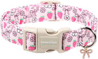 Lionet Paws Floral Dog Collar- Cute Spring Wildflowers Daisy Fleabane Dog Collars with Plastic Buckle, Light Adjustable Dog Collars for Small Medium Dogs - Image 14