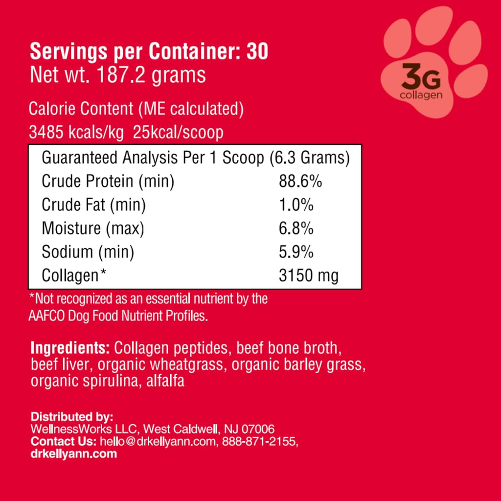 Authentic imported USA pet supplement for dog joint and digestion support