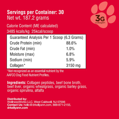 Authentic imported USA pet supplement for dog joint and digestion support
