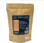 Back of Pawtitas Ostrich Tendon packaging showing ingredients