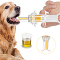 YIBIKEHO pet liquid feeding kit front view showing syringe and soft silicone tip