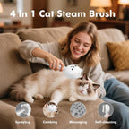 Side profile of rechargeable pet steam brush design