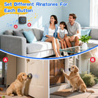 ChunHee Dog Bells for Door, Wireless Dog Doorbell for Potty Training, Dog Bells to Go Outside, Dog Potty Bell with Waterproof Button, 55 Chimes & Adjustable Volume - Image 7