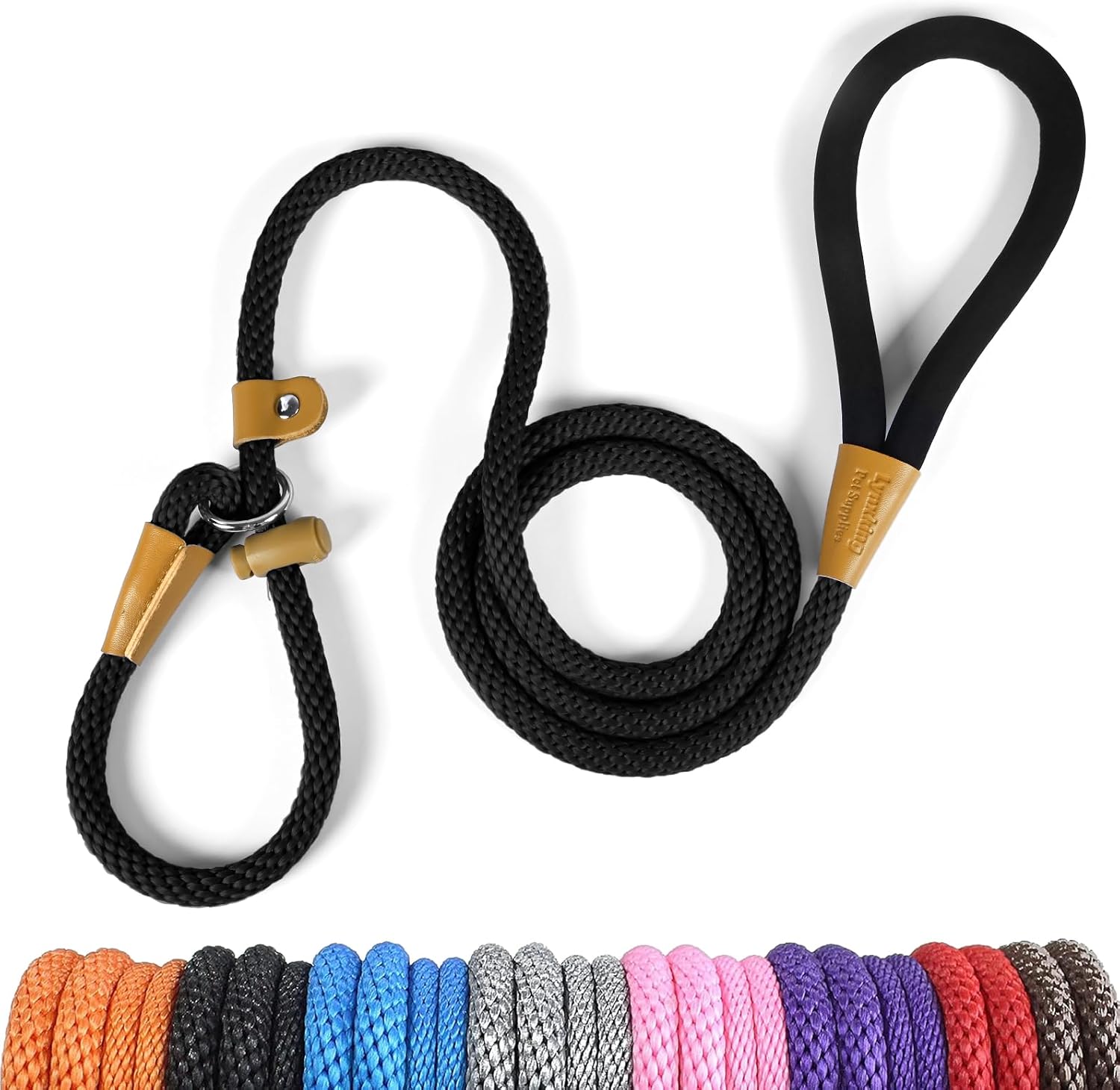 lynxking Dog Leash Slip Lead 5 6 8 FT Dog Training Leash Strong Heavy Duty Rope No Pull Training Lead Leashes for Dogs - Image 9