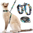 Cat Harness and Leash Set - Escape Proof Adjustable Cat Harness, Comfortable Soft Lightweight, Use Safe & Easy, Walking Travel Kitten Harness for Small Medium Large Cats (Hawaii Green) - Image 11