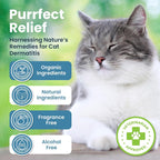 Premium cat dermatitis and mange relief cream jar imported from USA