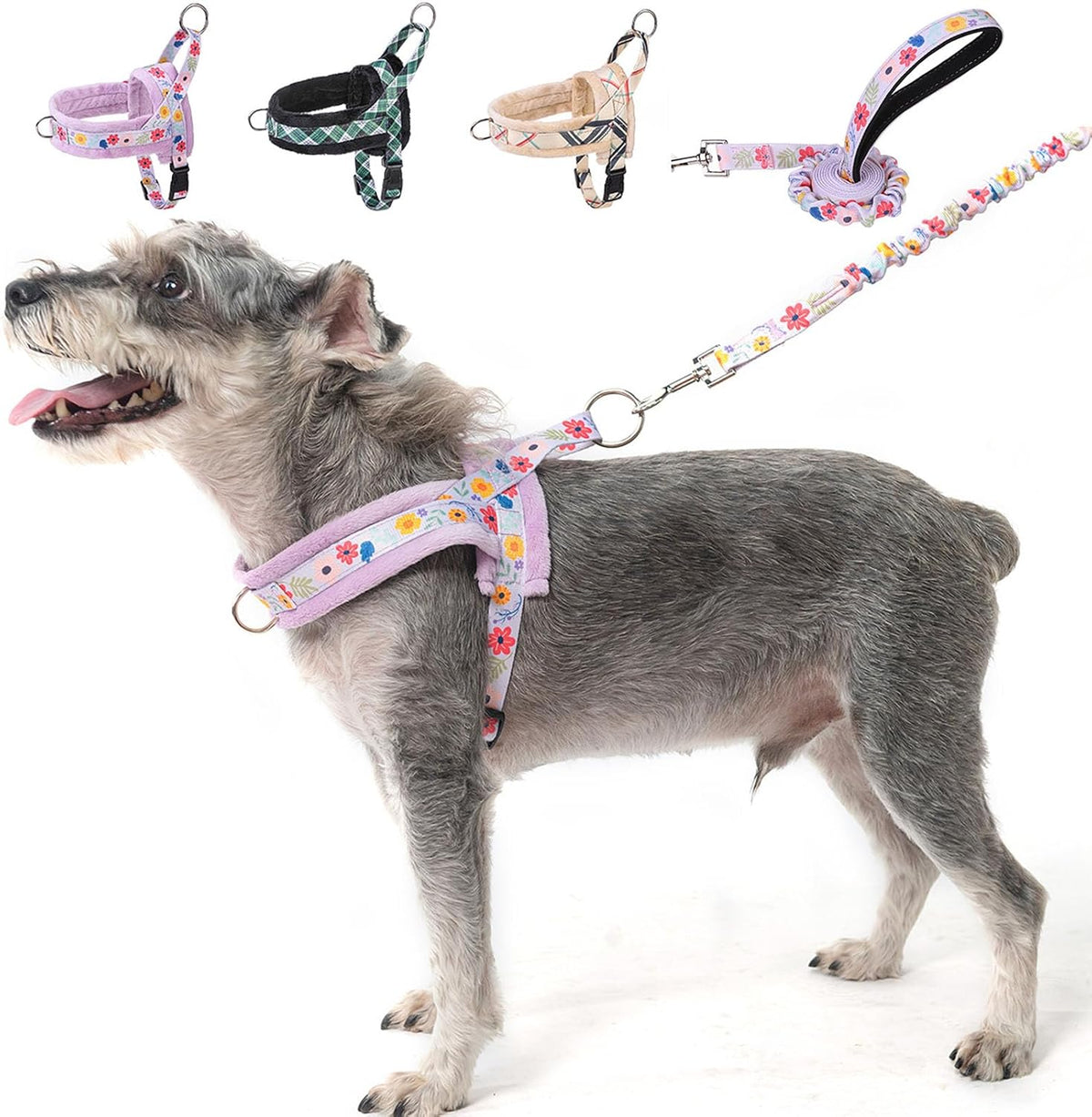 BEAUTYZOO Dog Harness for Small Dogs, No Pull Dog Harness and Leash Set, Soft Escape Proof Puppy Vest Harness with Handle, Reflective Lightweight Step in Harness for Girl Boy Dogs, Beige XS - Image 13