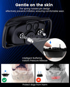 Side view of Reedog waterproof bark collar on a dog