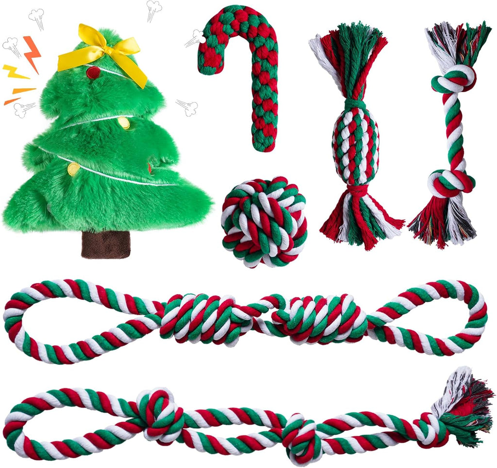 Aitmexcn Dog Rope Toys for Aggressive Chewers, 8 Pack Heavy Duty Natural Cotton Dog Chew Toys for Large & Medium Dogs, Tough Tug of War Dog Toys Teeth Cleaning,Boredom - Image 9