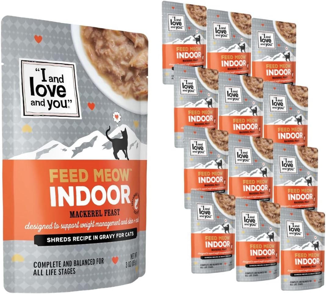 I AND LOVE AND YOU Feed Meow Tummy Wet Cat Food - Tuna + Pumpkin - Digestion Support, Grain Free, Shredded, 3oz Pack of 12 - Image 13