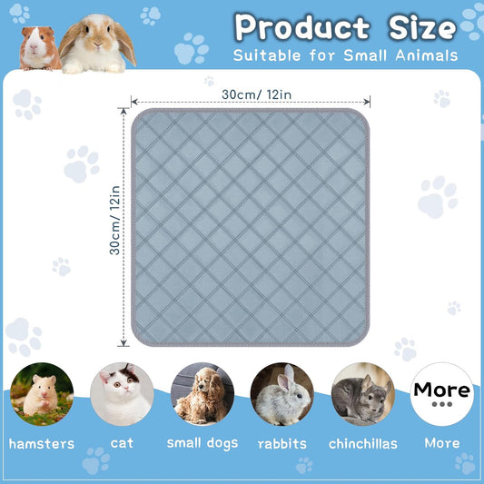 Close up of soft flannel texture on reusable guinea pig pee pad
