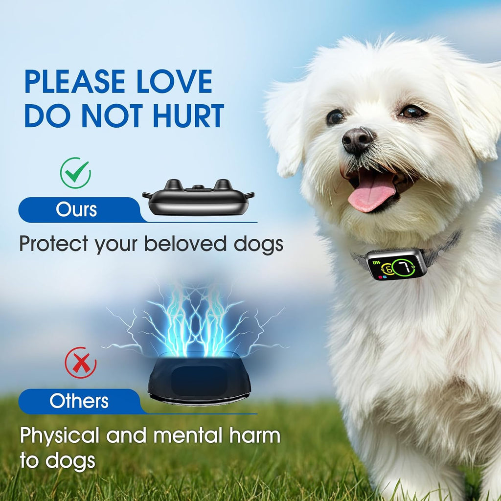 1S Stop Barking Smart Dog Bark Collar, Humane Anti Barking Device with Beep & Vibration, 7 Adjustable Sensitivity, Ultra-Light Bark Collar for Small Medium Large Dogs (Black, 1 Pack) - Image 9