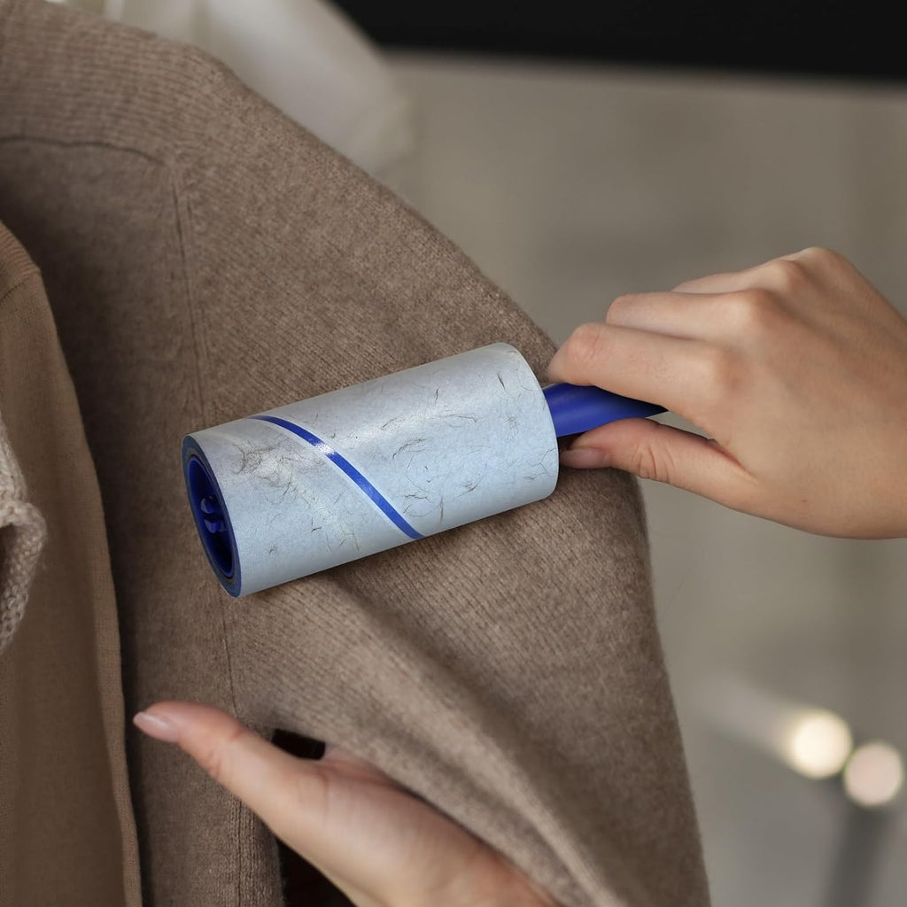 New England Stories lint roller handles showing 360 degree rotation
