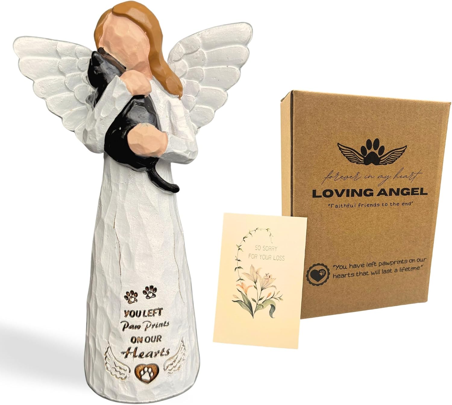 Authentic DUDULOVY imported pet loss sympathy gift showcasing the smooth grey finish.