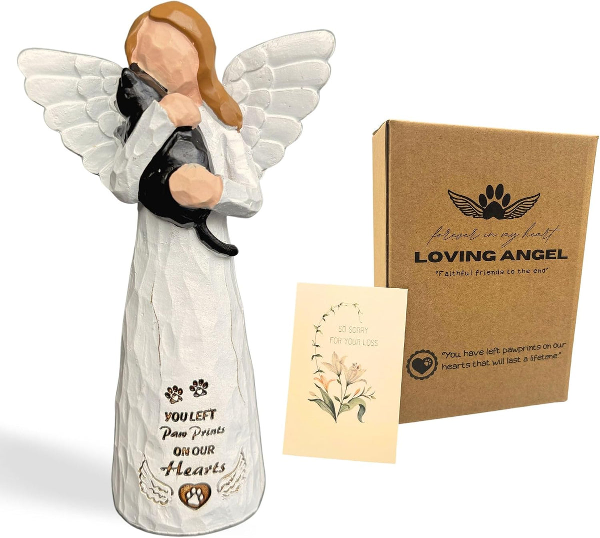 Authentic DUDULOVY imported pet loss sympathy gift showcasing the smooth grey finish.