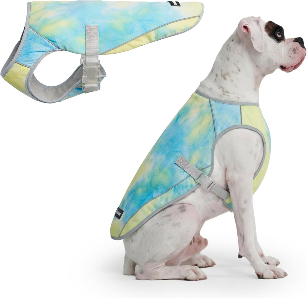 Spark Paws Dog Cooling Vest - SPF 50 UV Sun Protection - Summer Heat Relief Gear for Dogs, Lightweight, Evaporative Cooling - Dog Anxiety Relief Vest During Hot Days - Ice Blue, Large - Image 11