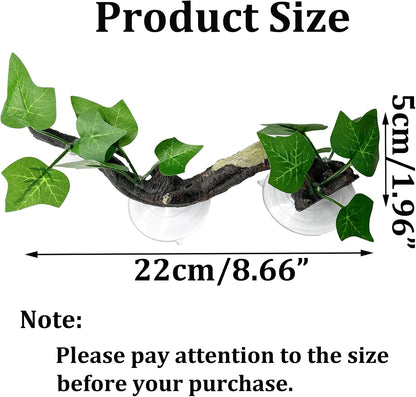 PINVNBY terrarium accessory showing texture of resin branch