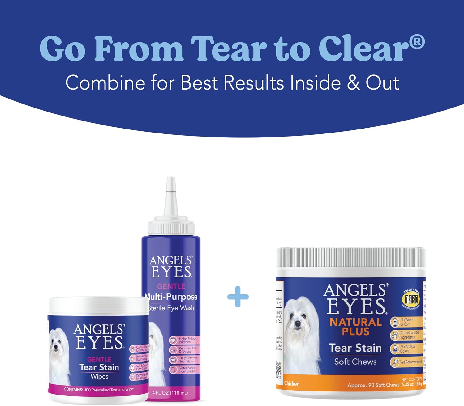 Angels' Eyes ingredients list including cranberry and eyebright powder