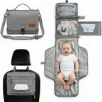 Ubravoo portable diaper changing pad grey front view