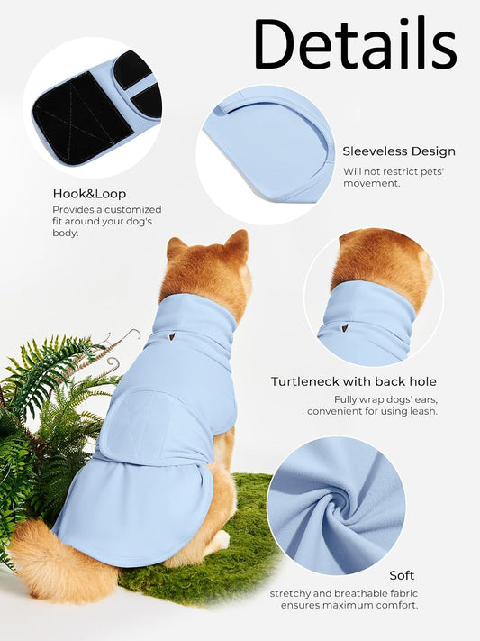 Haloumoning thunder shirt jacket adjustable compression wrap for dogs