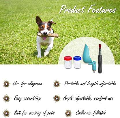 QMARK pet urine collection kit showing leak proof storage jars
