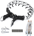 JIPIMON medium dog choke pinch collar unboxed with all included parts.