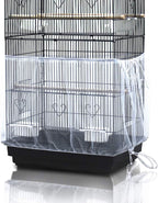 Folded ASOCEA bird cage seed catcher packaging and product