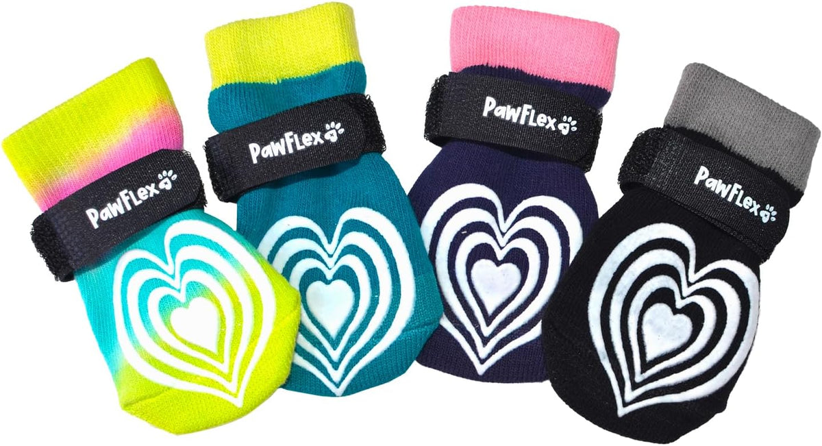 Side profile of PawFlex therapeutic socks on dog paw