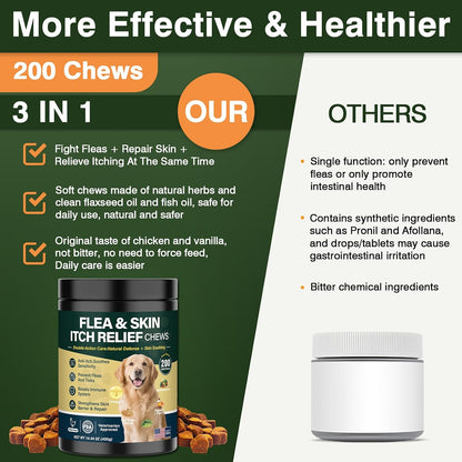 Klomkmcl pet supplement jar showing veterinarian approved seal
