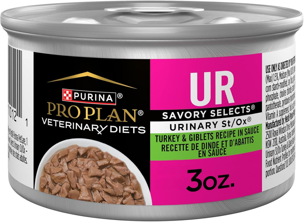 Purina Pro Plan Veterinary Diets UR Urinary St/Ox Savory Selects Feline Formula Salmon Recipe in Sauce Wet Cat Food - (Pack of 24) 5.5 oz. Cans - Image 15