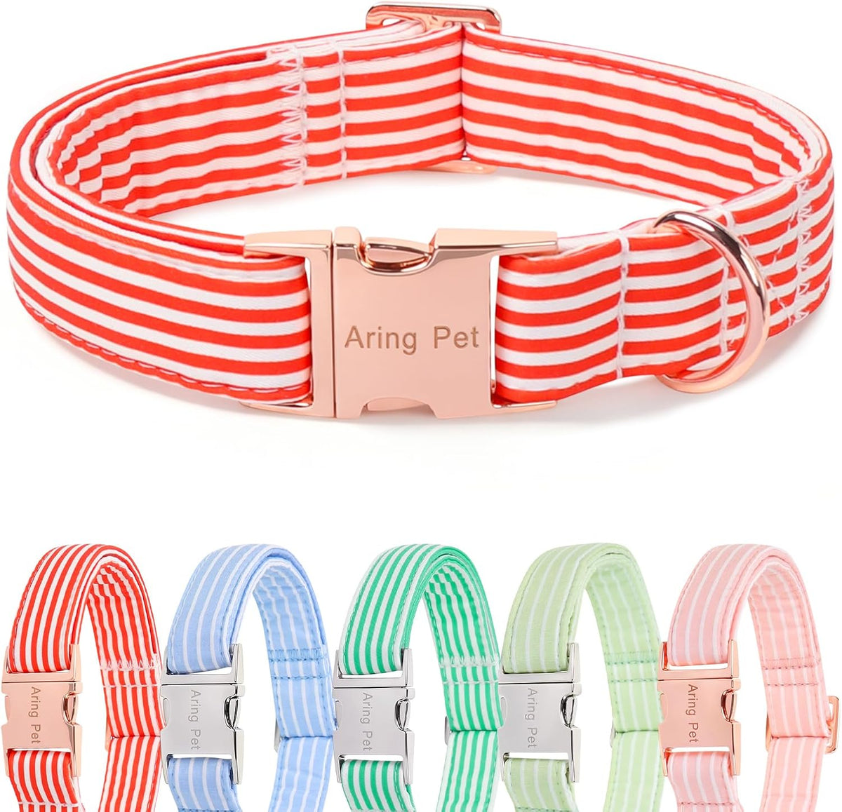 Size reference image for Aring Pet Large dog collar.