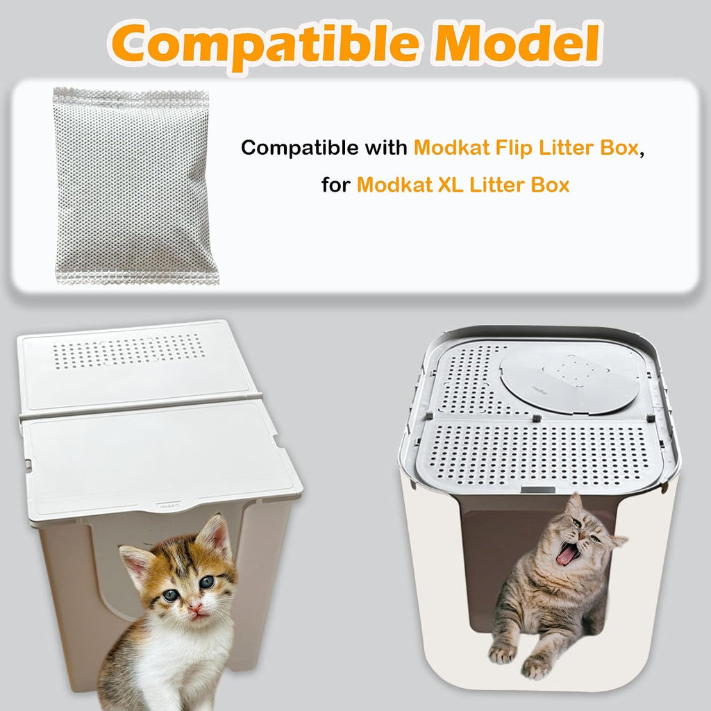 TeurWone odor filters six pack box packaging for cat litter boxes